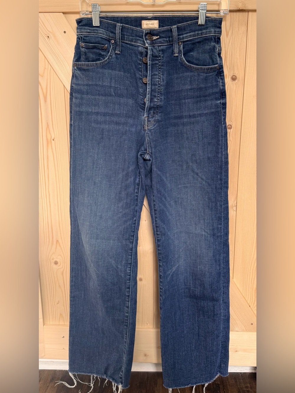 MOTHER DENIM The Rambler Ankle Fray in On Duty